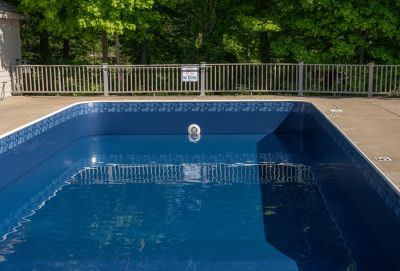 Vinyl Pool Fence Installation detail
